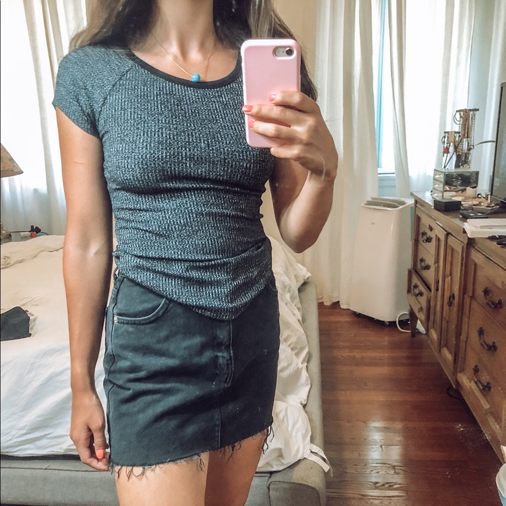 Ribbed tee